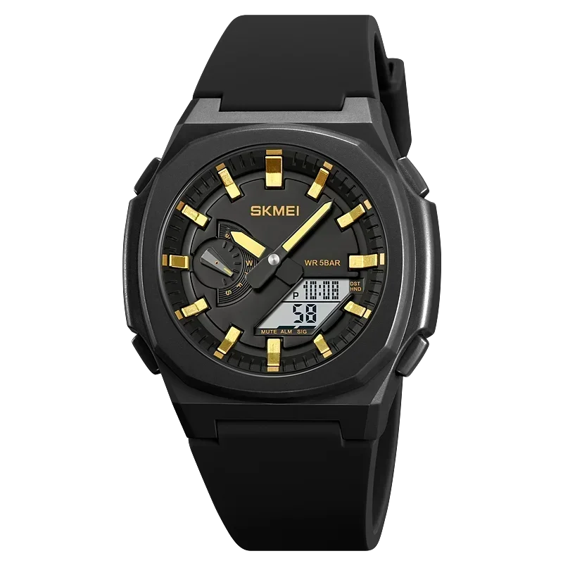 SKMEI 2091 5 Alarme Datum Uhr reloj hombre mit Japan Digital Bewegung Sport Uhren Wasserdicht Männer Countdown Chrono Armbanduhr: verrotten