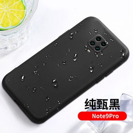 Voor Xiaomi Redmi Note 9S Case Zachte Vloeibare Siliconen Slim Skin Beschermende Cover Case Voor Xiaomi Redmi Note 9 Pro Max Note9S: For Redmi Note 9 Pro / black