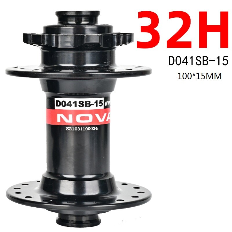 NOVATEC D041SB/D042SB piasta rowerowa mtb piasta 28H/32H/36H hamulec tarczowy 4 łożysko 8-11S QR/THRU piasta łożyska części rowerowe: czarny 32H F THRU