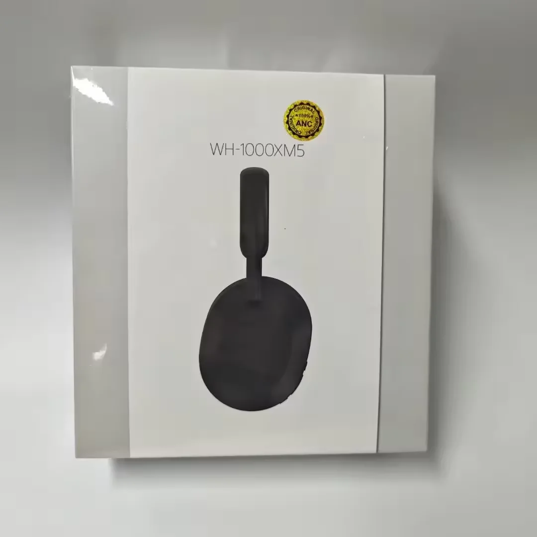 WH-1000XM5 bin Kopf montierter kabelloser Bluetooth-Kopfhörer. Selbstgeräuschunterdrückende Auflage mit geringer Latenz für Anrufe und Spiele