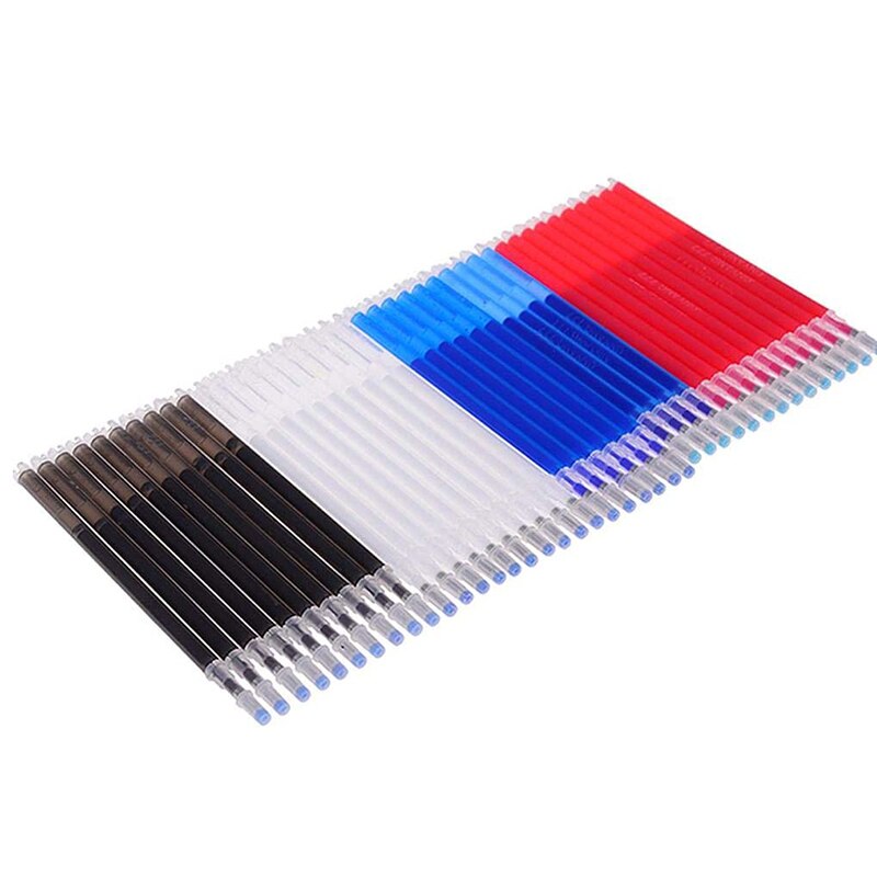 Refills læder 100 stk heat erase pen refills høj temperatur forsvinden pen beklædningsgenstand dash markør  dc156