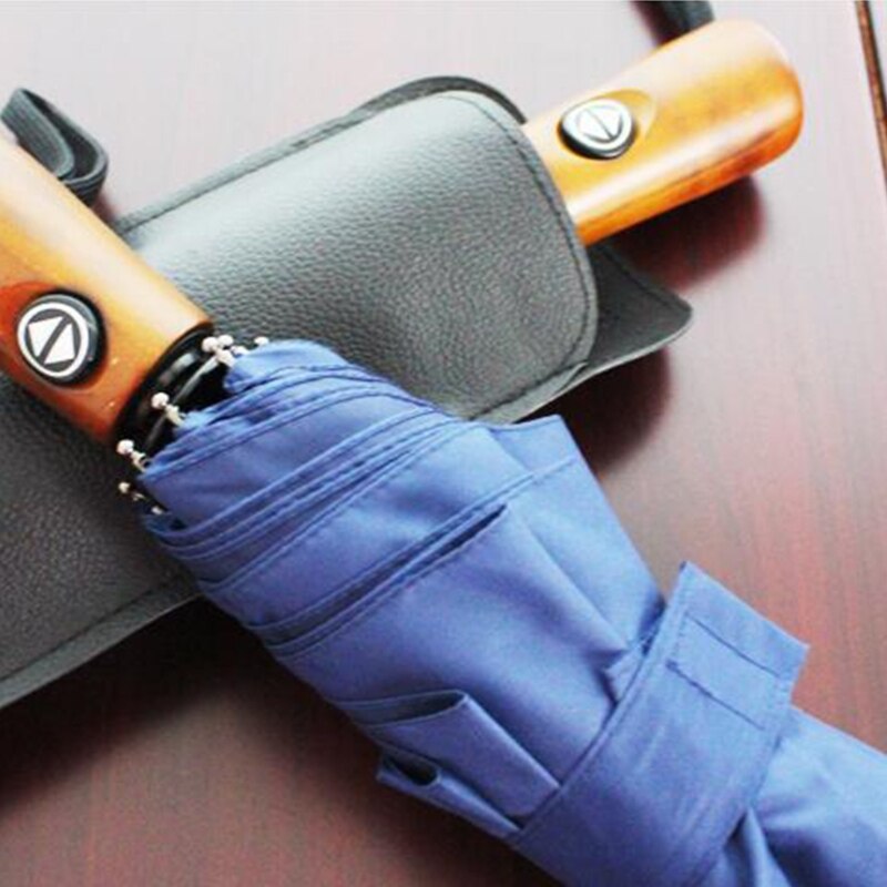 Funda de cuero para paraguas PU, funda para paraguas portátil, impermeable, de almacenamiento, de bolsillo, absorbente de agua, ultrafina