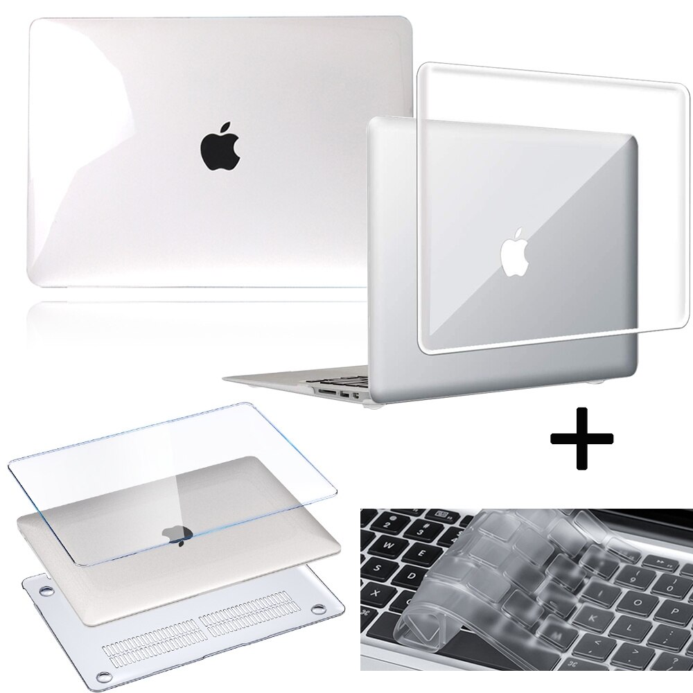 Etui na laptopa dla Apple MacBook Pro 13/15/16 "/MacBook Air 13/11/Macbook 12/biały A1342 przezroczysty twardy + obudowa klawiatury: Macbook White A1342