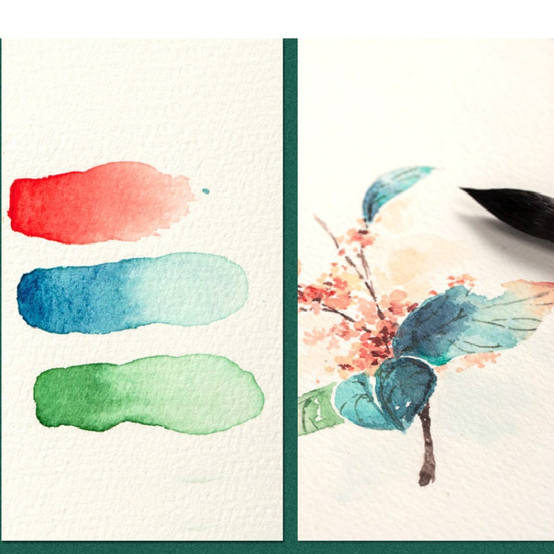 Papier aquarelle en pulpe de coton avec trois Textures, papiers de peinture professionnels pour artiste, fournitures artistiques, 20 feuilles