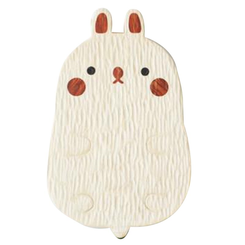 Cartoon Japanese Dim Sum Plate Wooden Plate Kid's Dinner Plate Decorative Plate Chopping Board: Dark Khaki