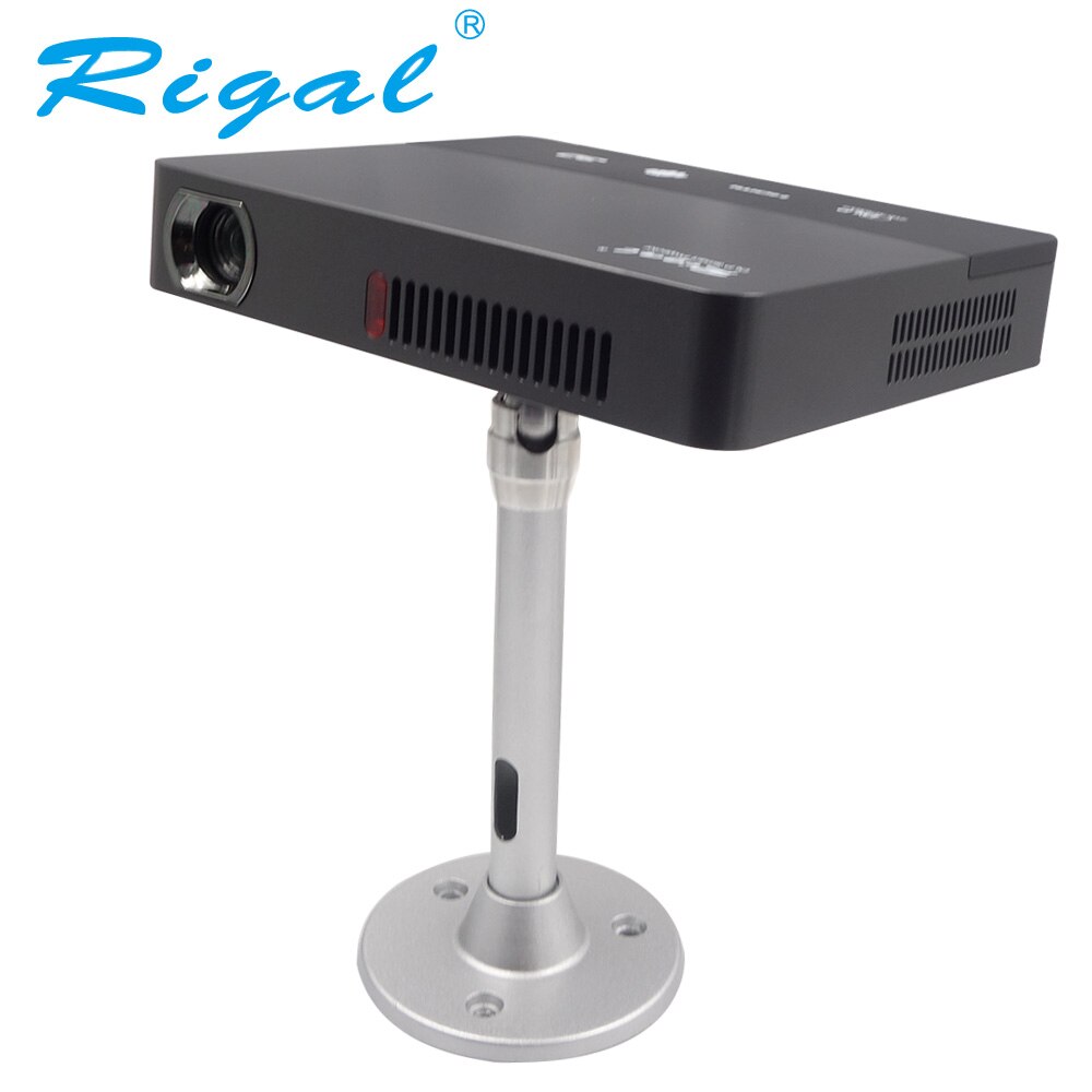 Rigal Mini DLP Projector Bracket Monopod Lift 1KG Screw 6mm Silver Tripod 21cm Metal Wall Mount Hanger Mounting Kit Camera