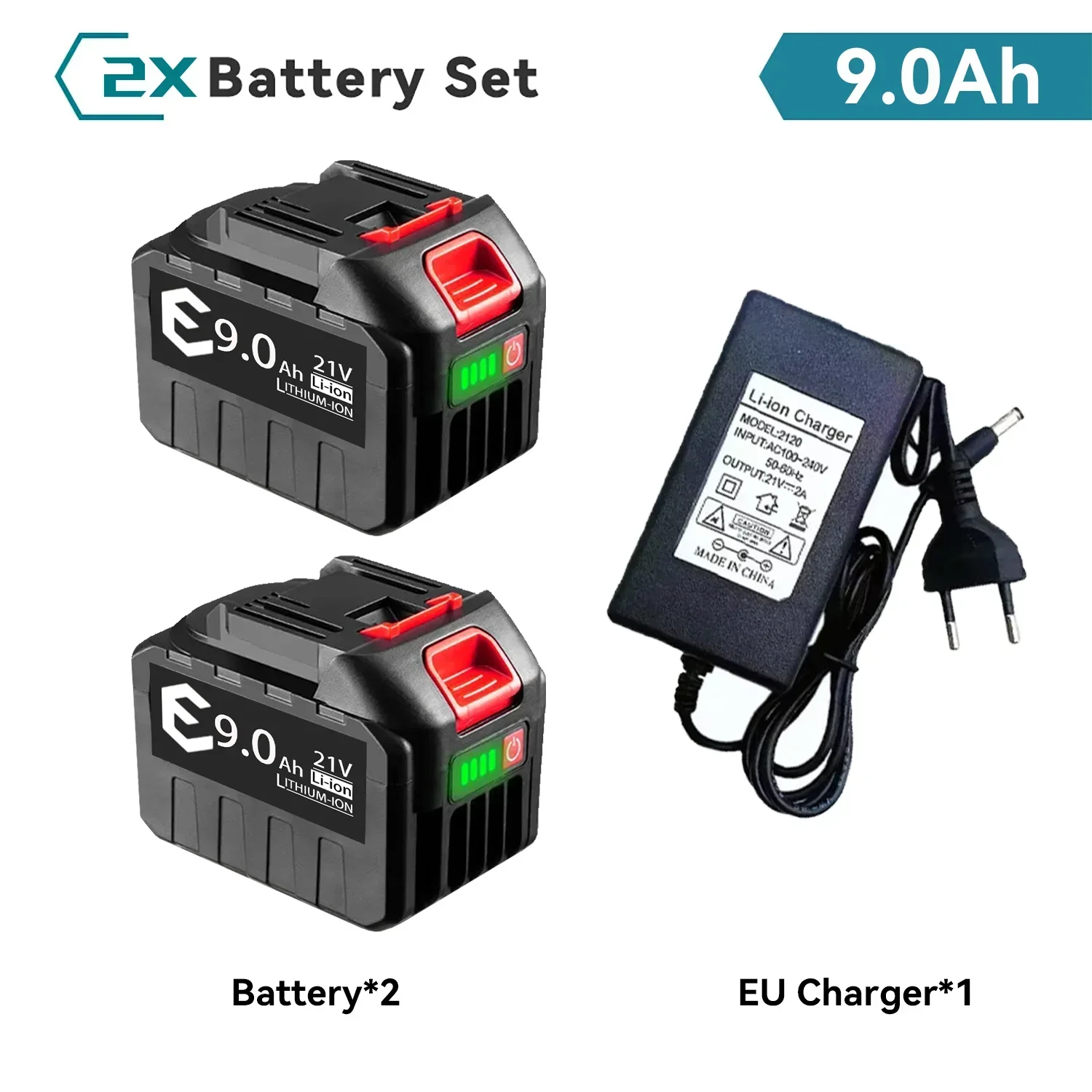 18v 21v 388vf oplaadbare batterij 3000 mah 6000 mah 9000 mah lithium-ionbatterij li-ionbatterij voor makita elektrisch gereedschap