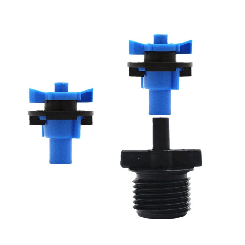 360Degree Rotary Sprinkler With 1/2"Screw Connector Greenhouse Watering Drip Irrigation Fittings