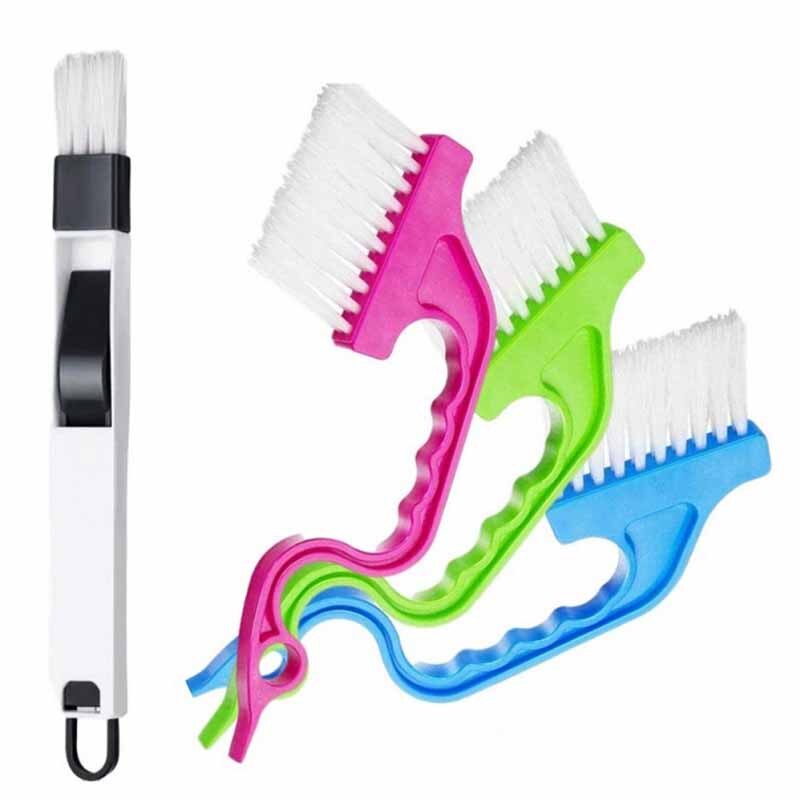 3 Colors Window Groove Cleaning Brush Swan Shape Scraper Brush Sill Crevice Cleaner Household Cleaning Brush Kitchen Clean Tools