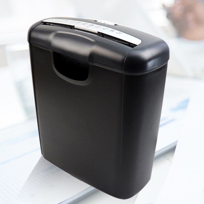 Paper Shredder Home Electric Mute Shredder Mini Household Paper Shredder Cutter Folding Machine for Office-US Plug