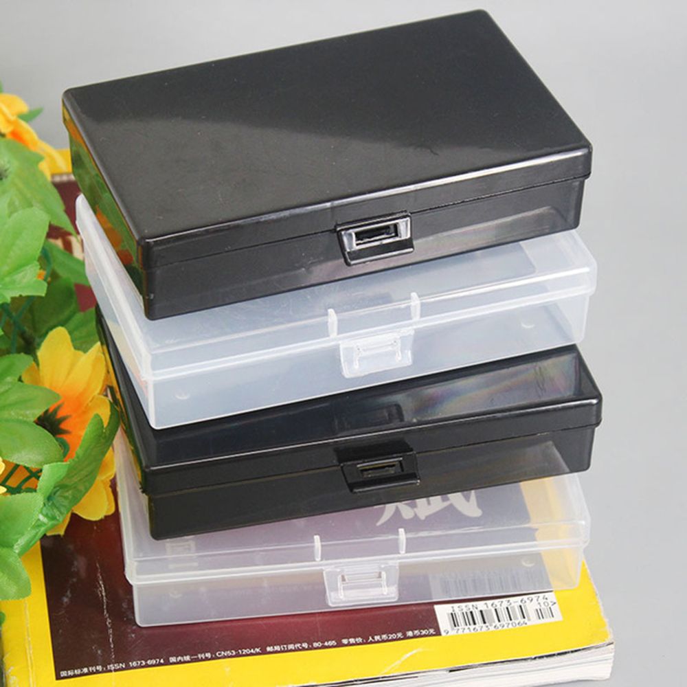Plastic Make Storage Box Clear Vierkante Diamanten Schilderen Plastic Visitekaartje Doos Cosmetica Case Desktop Organizer