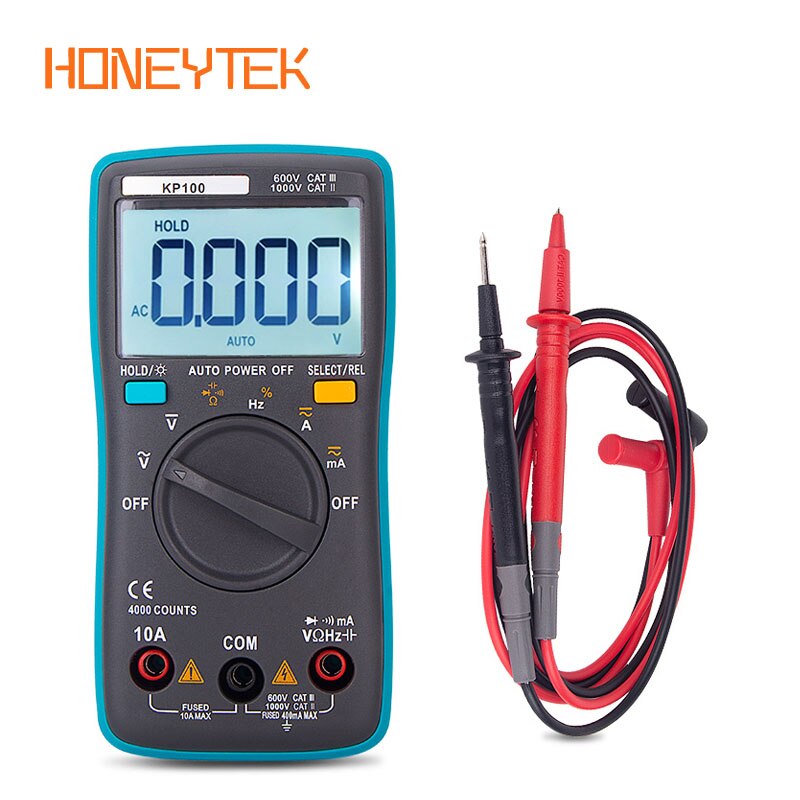 ESR Kondensator Tester Auto Range Digital-Multimeter 4000 Zählt Spannung Anzeige Frequenz Meter Auto Power Off Elektrische Meter