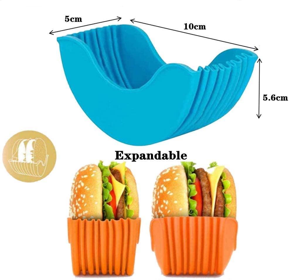 Porte-Burger réutilisable en Silicone, 1 pièce, étagère, outils pour hamburgers, support fixe, boîte de rangement, accessoires de cuisine