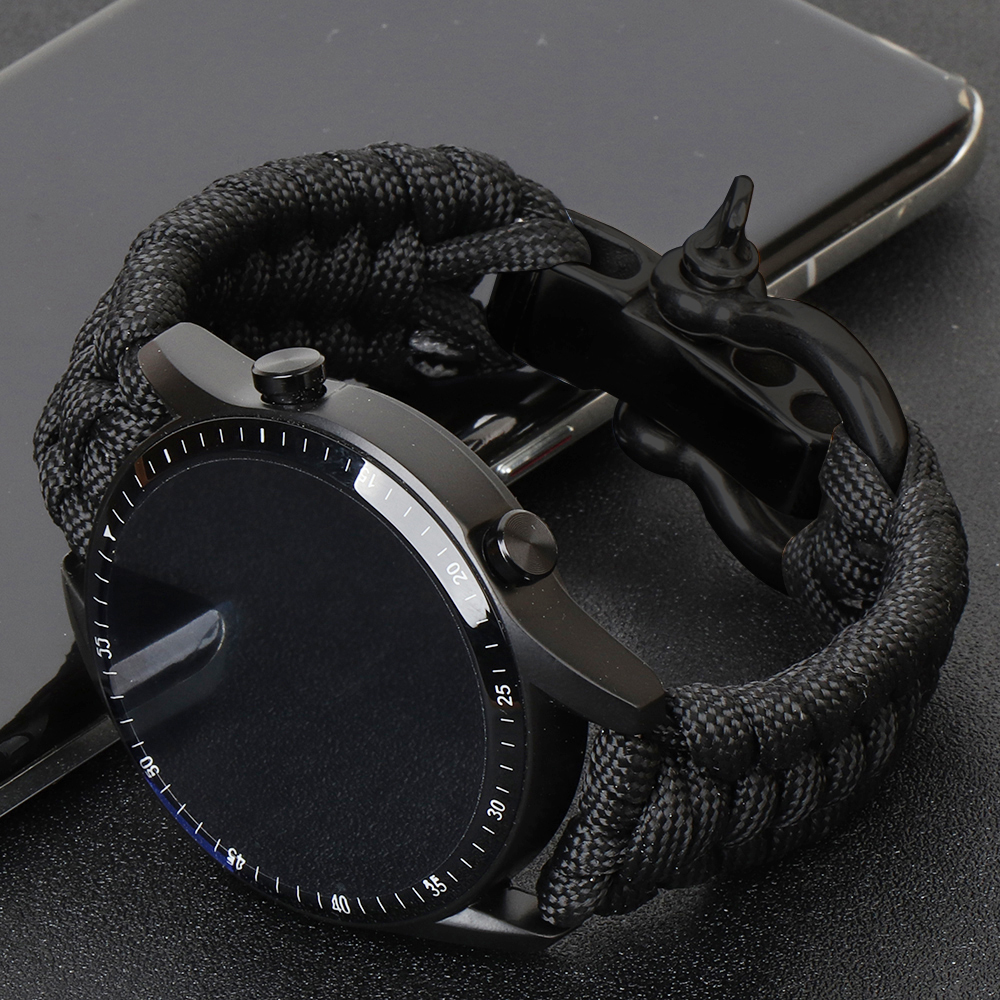 Correa de nailon para Samsung Galaxy Watch7, 4, 5, 6 Pro, 20mm, 22mm, 40mm, 44mm, 46mm, 42mm, pulsera Huewei GT 2, 3, 4, 24MM: 1 / Beige
