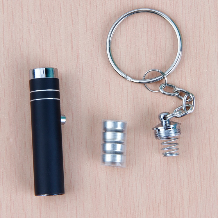 Mini Aluminum UV Flashlight LED Ultra Violet Light Torch Keychain Pocket PenLight Lamp with Battery for Marker Checker Detection