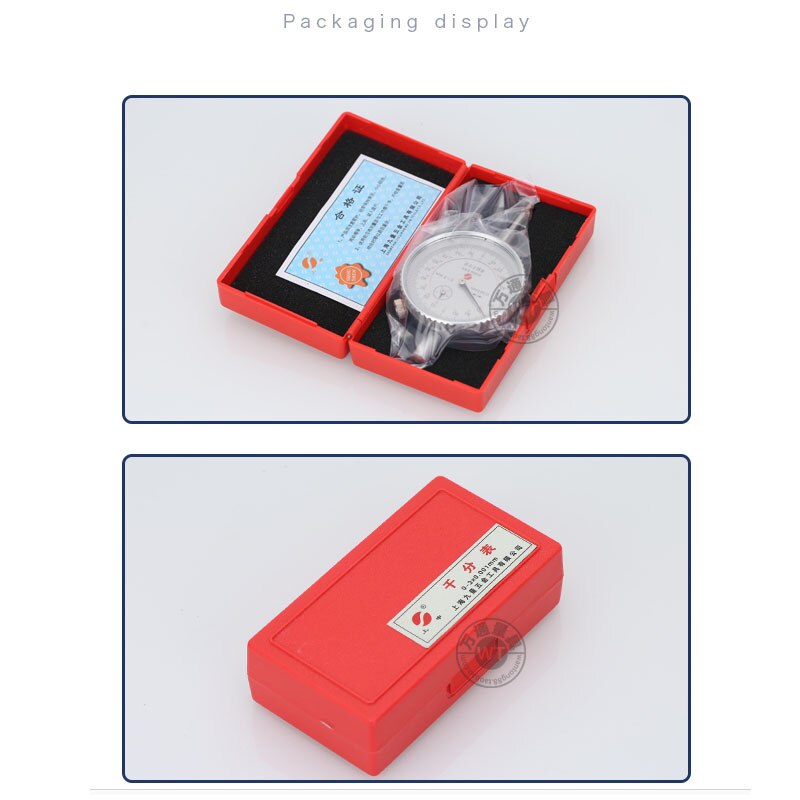 0-3mm 0.001mm Micron Dial Indicator 3mm Shockproof Indicator Dial Indicator Gauge