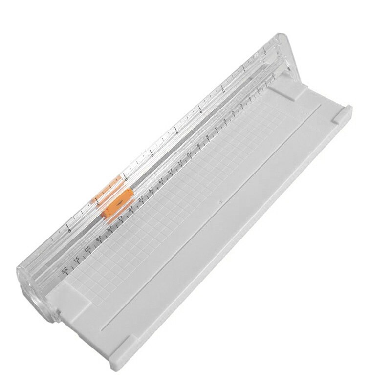 A4/A5 Precision Card Trimmer Cutter DIY Art Photo Cutter Mat Machine Office Paper Cutting Tool Crafts Scrapbook Blades Stationer: white