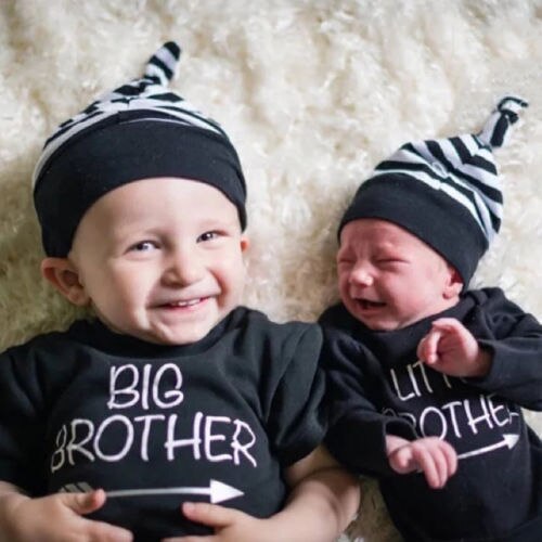 Brothers Familie Bijpassende Kids Baby Jongen Grote Broertje T-shirt Romper + Broek Outfits 0-5Y