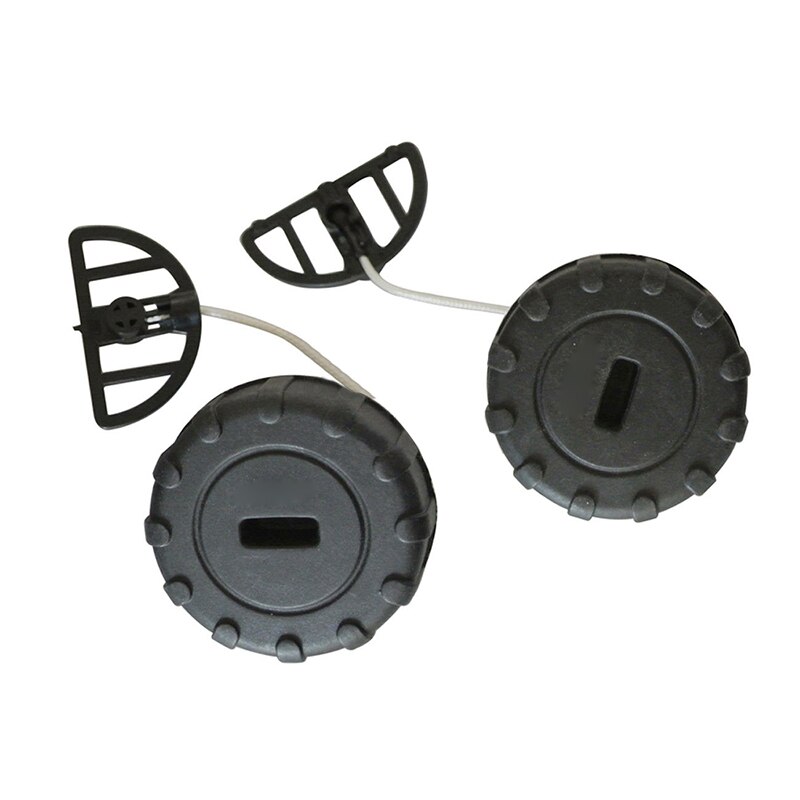 2 stk/sett plast tanklokk oljelokk for stihl motorsag 017 018 ms170 ms180 1130 350 0500 drivstoff gass oljepåfyllingslokk svart