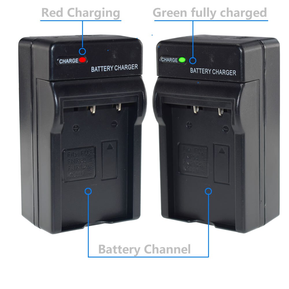 3Pcs FNP-60 NP60 Battery + AC Wall Charger for Fujifilm NP-60 for Kodak KLIC-5000 for Samsung SLB-1137 for Olympus LI-20B
