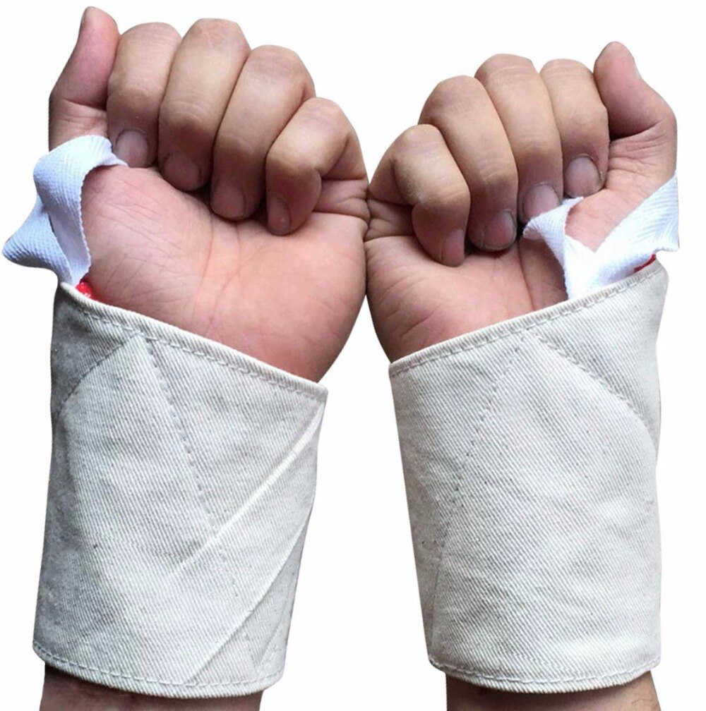 Adjustable Spark Resistant Wrist Protection Wraps with Thumb Loops Canvas Thicken Welding Wrist Protector