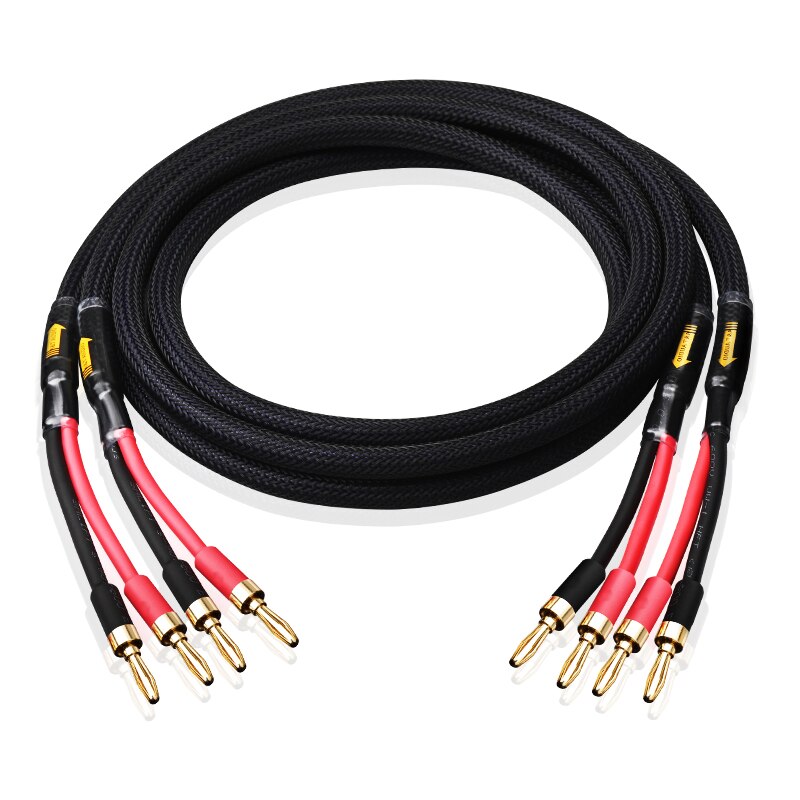 HIFI speaker cable pure copper with silver-plated nerve cable main speaker surround sound cable connection dedicated cable