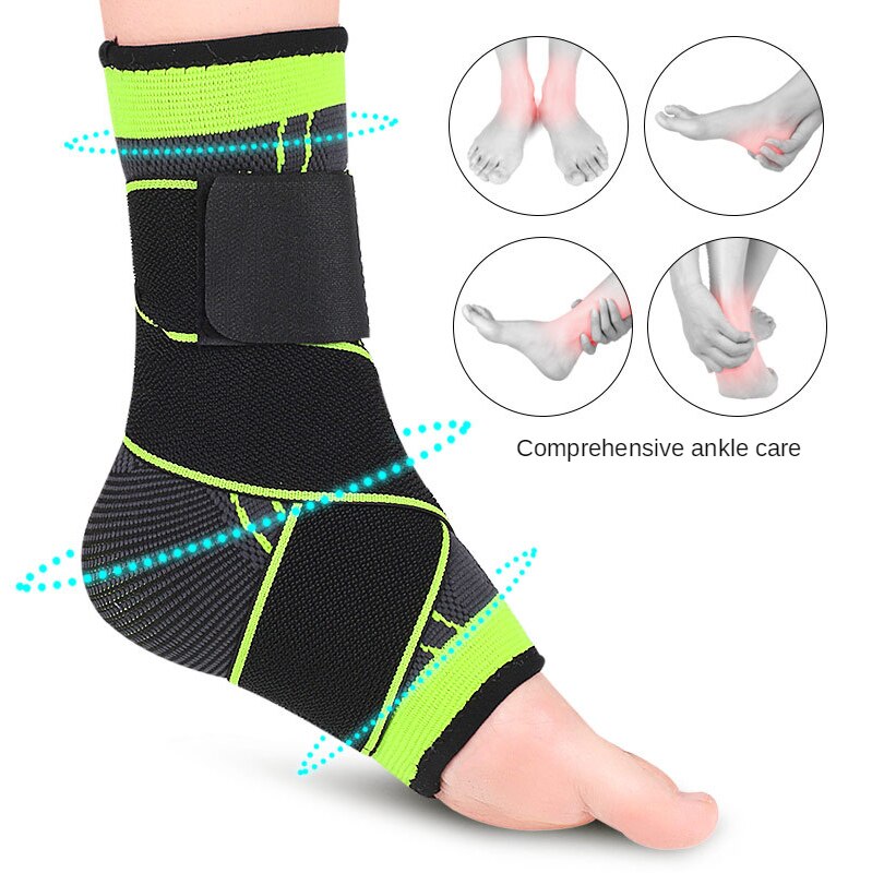 Protección del tobillo deportivo con Velcro, equipo de protección transpirable, para bádminton, fútbol, baloncesto, senderismo