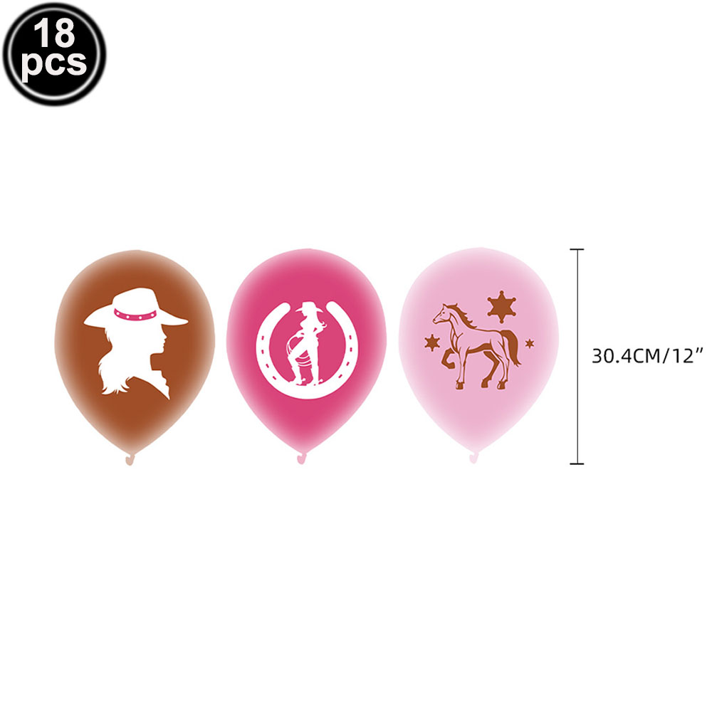 Decoraciones de de cumpleaños con temática de vaquero occidental, vajilla desechable de vaquera rosa, Banner de , suministros de revelados de género: plum