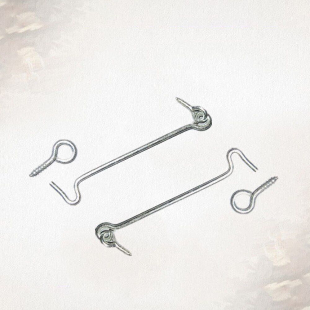 A Pair of Hardware Window Hook Window Brace Galvanizing Cabin Hook Latches Lock Shed Catch Silent Holder