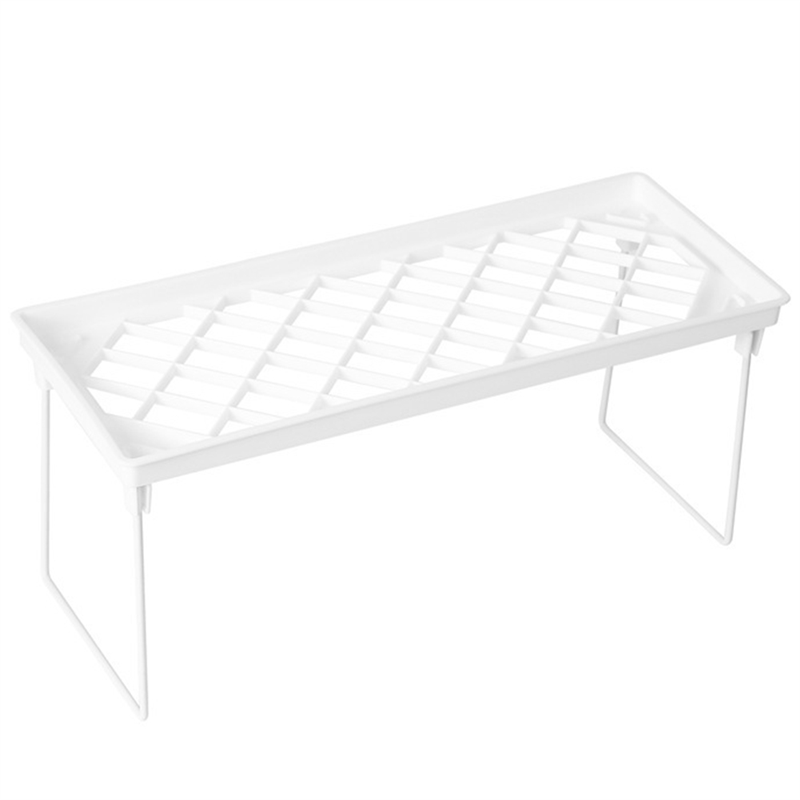 A69ecloset Storage Rack Foldable Shelf Spice Rack Desktop Storage Rack Plastic Storage Rack: Default Title