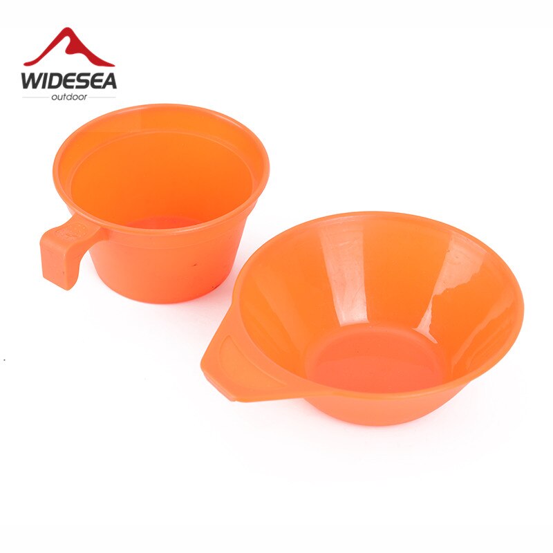 Widesea camping servies cup kom outdoor koken set camping kookgerei reizen servies pincin set wandelen kookgerei