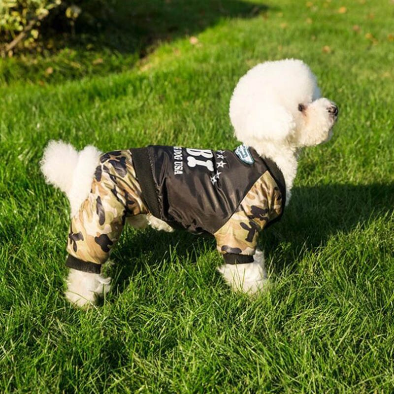 Waterdichte Camouflage Hond Kleding Winter Warme Jumpsuit Jassen Voor Kleine Middelgrote Hond Puppy Pet Coat Chihuahua Teddy S-XXL