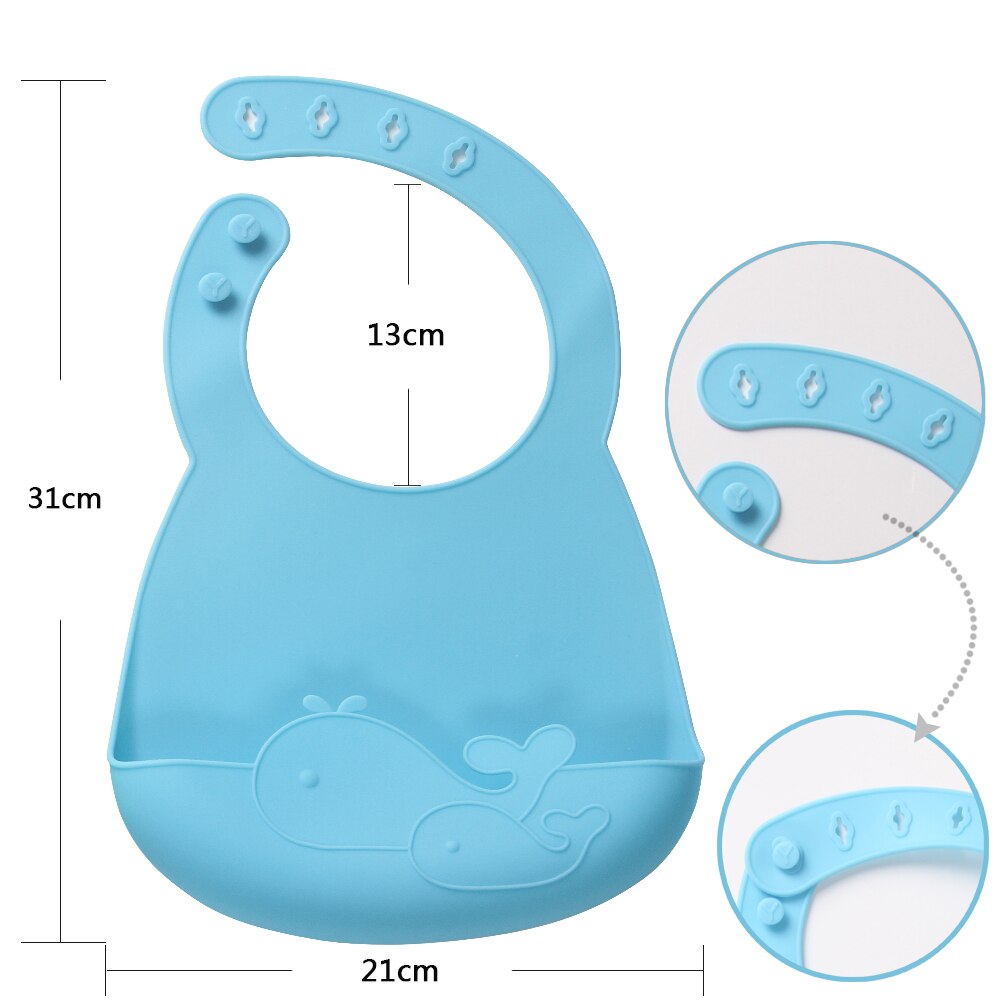 Baby Lätzchen Für Jungen & Mädchen Weiche Silikon Bib Wasserdicht Speichel Tropft Lätzchen für 1-3Y Baby babador