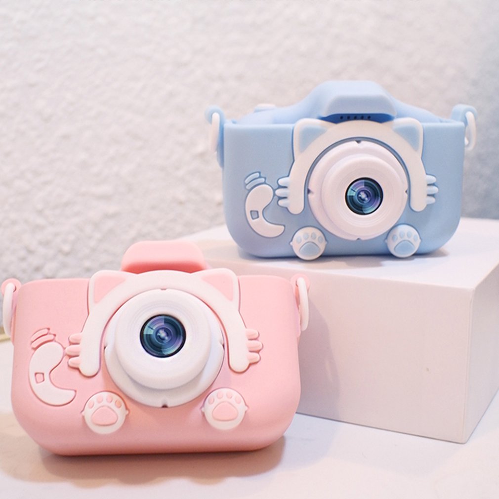 X5S Kinderen Camera Leuke Speelgoed Kat Mini Digitale Camera Ips Scherm Onderwijs Speelgoed Voor Kids Camera Voor Kinderen Verjaardag