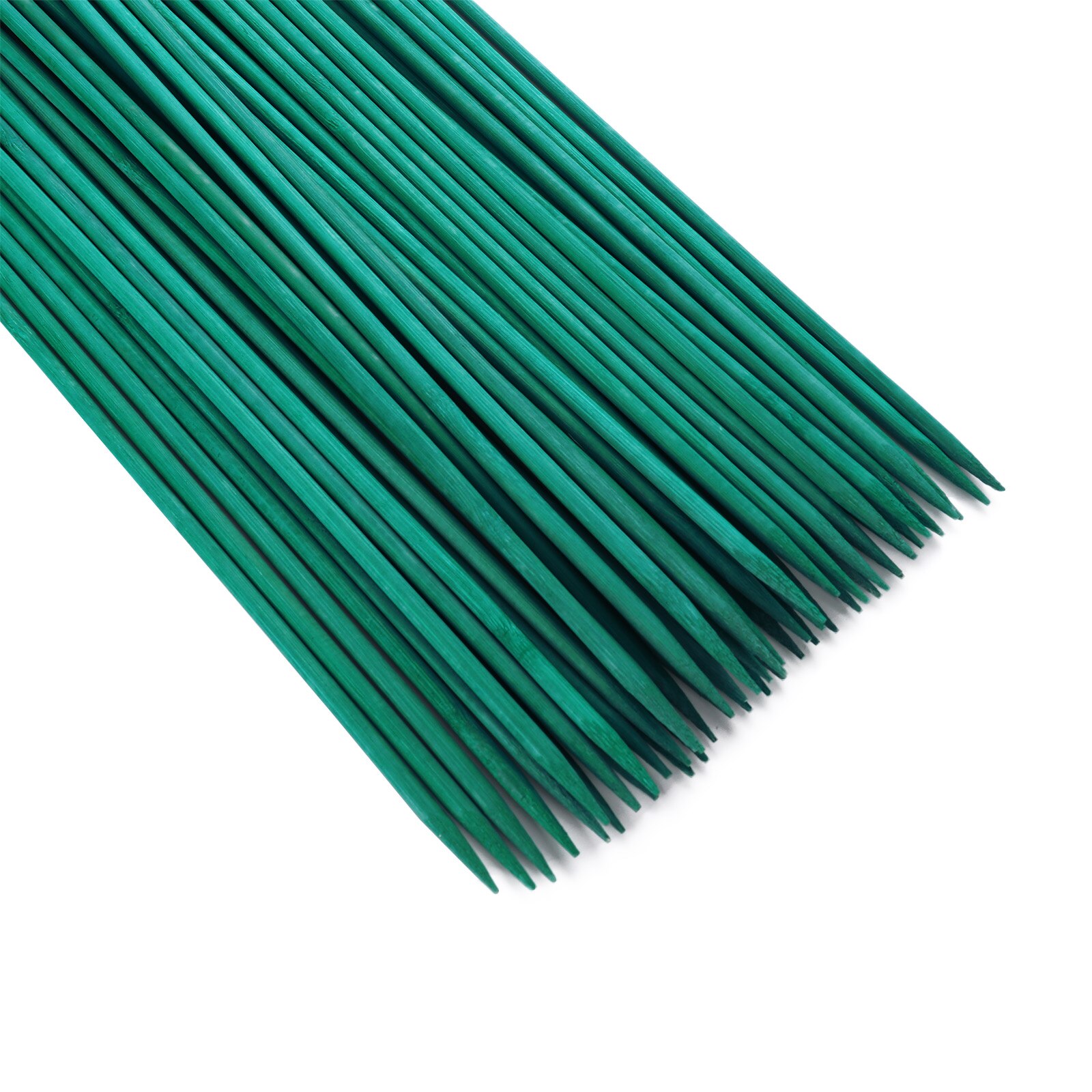 Sign Posting Garden Sticks Wood Plant Stakes Metallic Tie Green Wooden Portable 50 Per Bundle Floral Picks