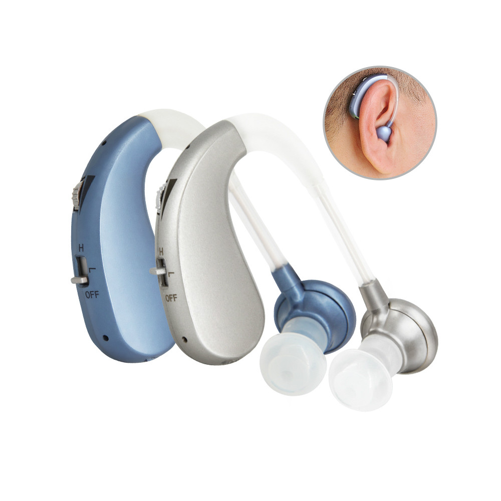 Digitalt usynligt høreapparat bag ørerne bærbar trådløs genopladelig øre lydforstærker