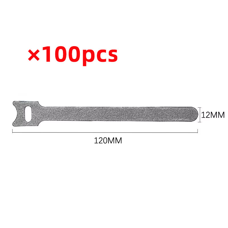 50pcs Reusable Hook and Loop Cable Ties Fastening Straps Multi-Purpose Wire Organizers for Computer/TV/Electronic Devices: Transparent