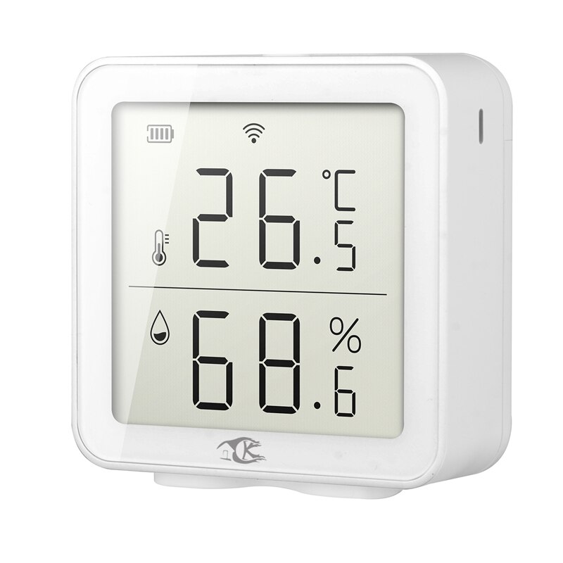 Tuya casa inteligente wifi temperatura e umidade detector sem fio sensor de temperatura e umidade ligação inteligente