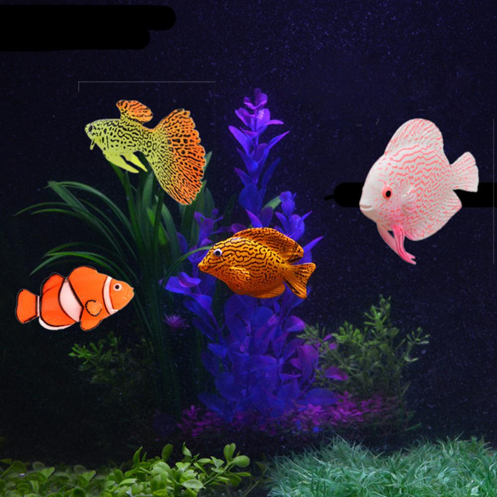 Glow In The Dark Kunstmatige Aquarium Goudvis Ornament Aquarium Kwallen Voor Tuinornament Aquarium Decoratie