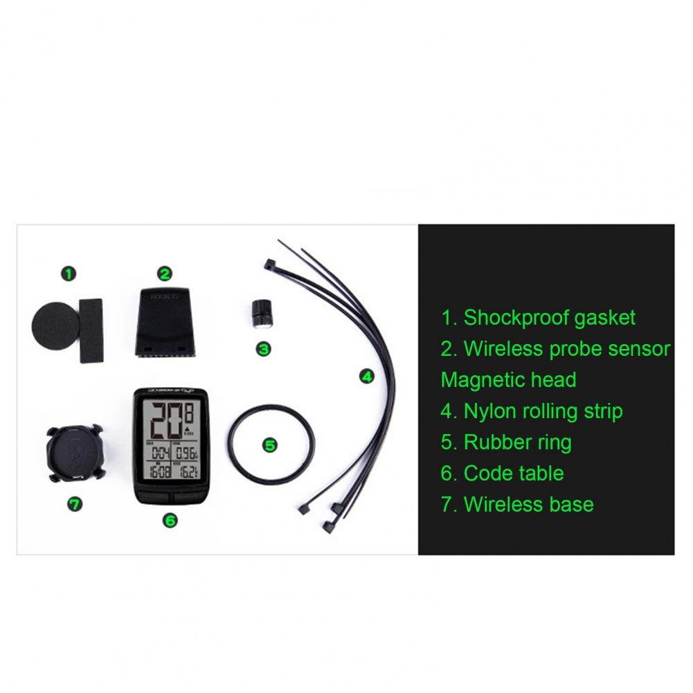 1pc Wireless Bike Computer With LCD Digital FSTN display Bicycle Odometer Speedometer Cycling Stopwatch Riding Accessories Tool