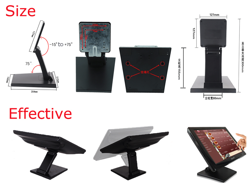 Computer LCD Monitor Desktop Stand Mount Beugels voor Universal 10 ~ 27 inch Gevouwen VESA Beugel PC Mount LCD Stand