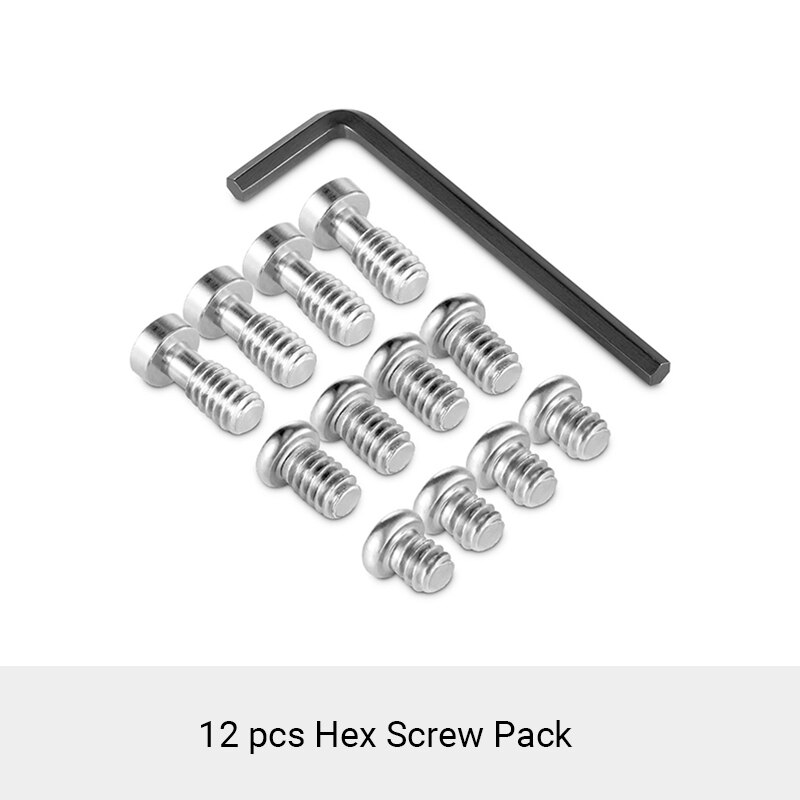 Smallrig conjunto de parafuso para câmera, parafuso sextavado com 1/4 unidades para câmera acessório de substituição-1713: 12 pcs Screw Pack