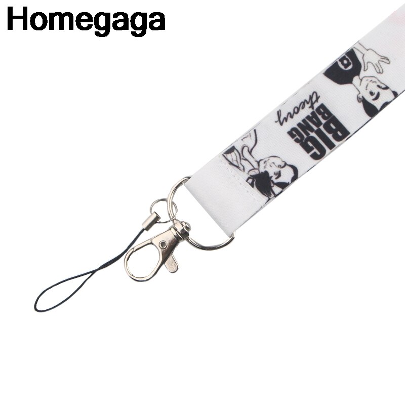 Homegaga rolig komedi lanyard för nycklar nyckelringar säkerhet breakaway för telefon usb id märkeshållare nyckelband lanyards  d2196