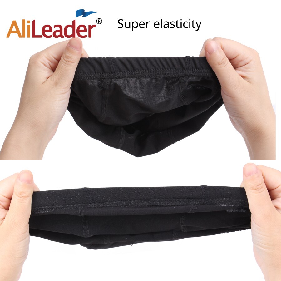 Alileader hår net paryk liner billig blcak paryk hætter til fremstilling af parykker spandex net elastisk kuppel paryk hætte limfri åndbar mesh hætter