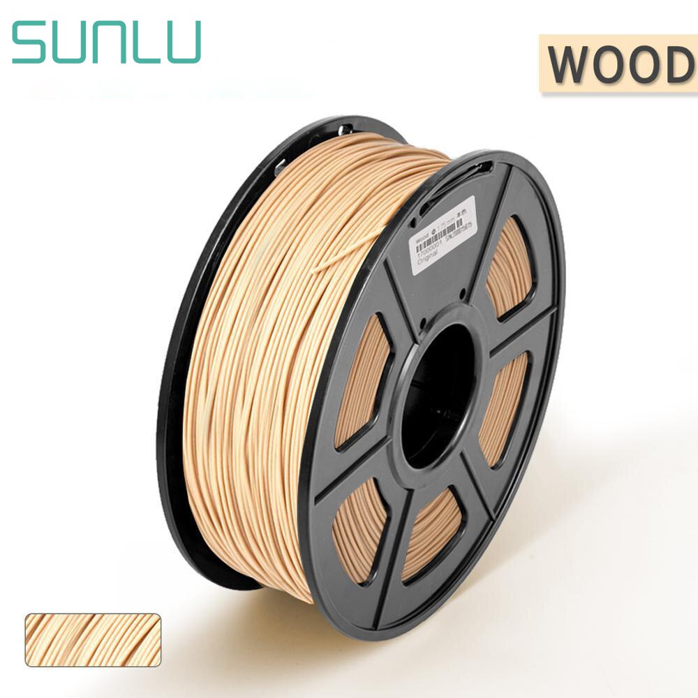sunlu 3D Filament WOOD fiber filaments in 3D printing material 1.75mm 1kg for DIY Birthday 3д ручка без проводная: Default Title
