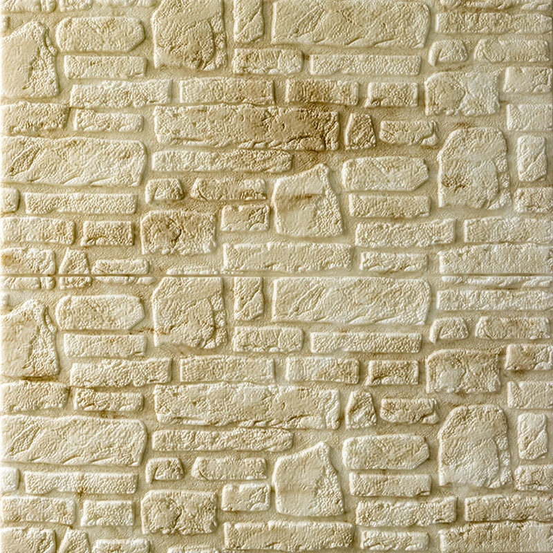 Zelfklevende 3D Behang Waterdichte Tv Achtergrond 3D Muurstickers Woonkamer Behang Slaapkamer Decoratie Baksteen Behang