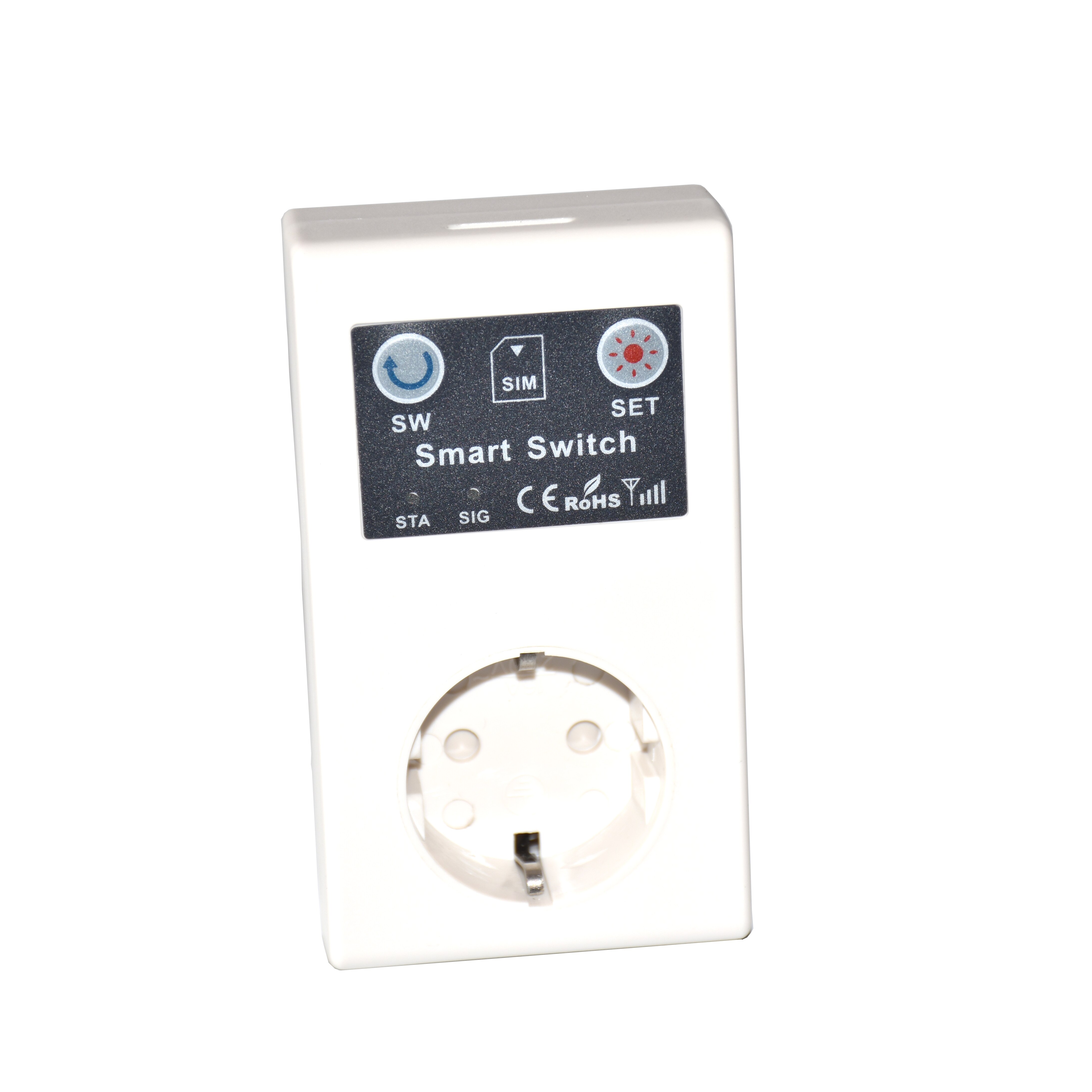 16A GSM smart Socket EU Power Outlet Strip Relay Switch Remote Home Control Garage Door Gate Opener SMS Temperature Sensor