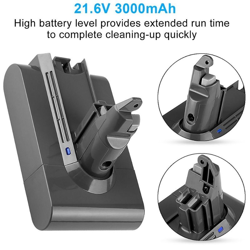21.6V 3000Mah Li-Ion Battery Replacement For Dyson Battery 3.0Ah V6 Dc61 Dc62 Dc72 Dc58 Dc59 Dc72 Dc74 Vacuum Cleaner 965874-02