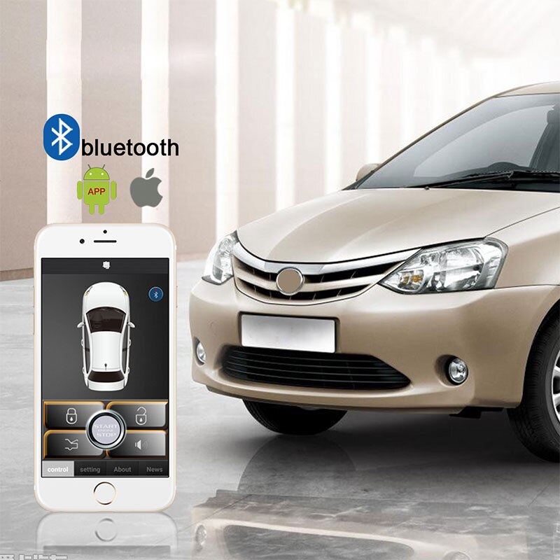 Części samochodowe centralny zamek ing samochód automatyczny bagażnik alarm samochodowy s sterowanie Bluetooth samochodowy alarm samochodowy centralny zamek system dostępu bezkluczykowy MP686