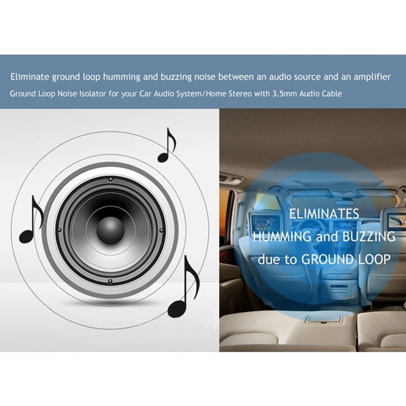 Speaker Line 3.5mm Aux Audio Noise Filter Ground L... Grandado